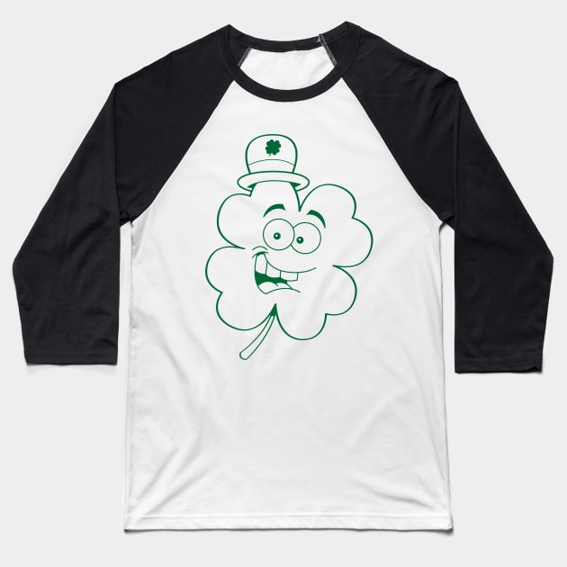 Funny Clovers St Patricks Day Baseball T-Shirt by trendybestgift